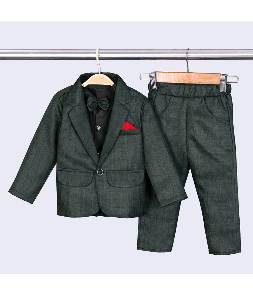     			Hikuj Boys Cotton Blend Suit ( Pack of 1 , Green )