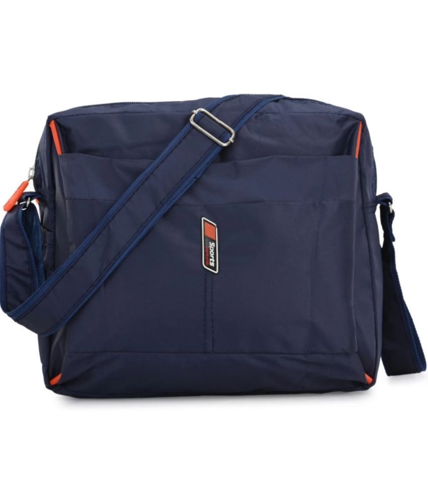     			SVB BAG Blue Solid Messenger Bag