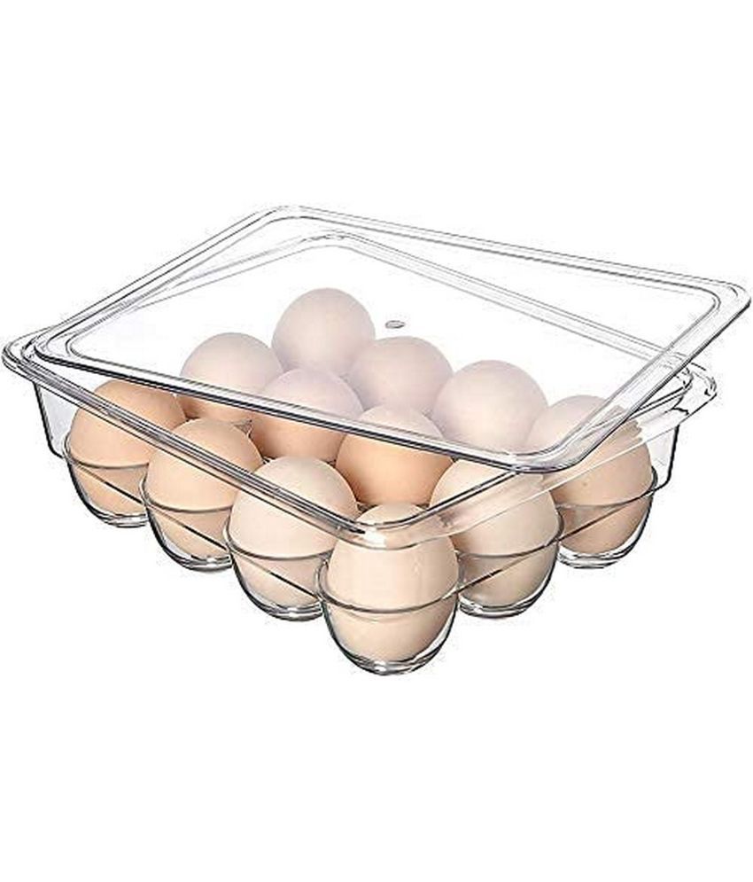     			Sushil Egg Container Plastic Transparent Egg Container ( Set of 1 )