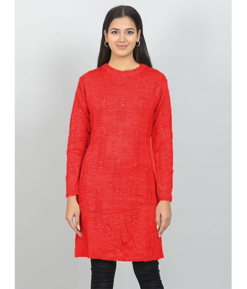     			woolkart Woollen Women's Shrugs - Red ( )