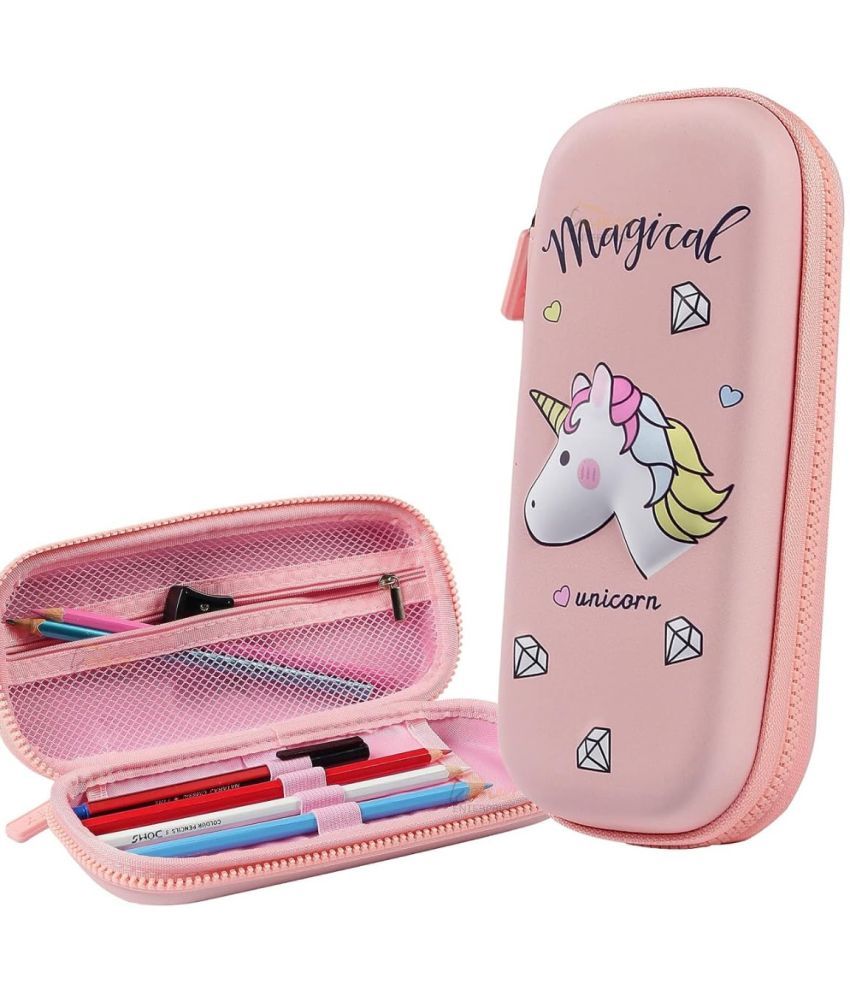     			DENFE Cartoon Theme Pencil Case - 3D EVA Pencil Case Pouch, Multipurpose Zipper Pencil Case for Kids, Pen and Pencil Bag for School Kids, Girls, Stationery Storage Box (Unicorn Small)