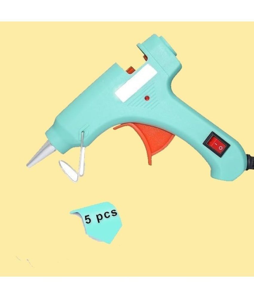     			ECLET Mini Hot Glue Gun With 5 Gule Sticks, 60W Hot Glue Gun with 5 pcs Free Glue Stick(Multi color)