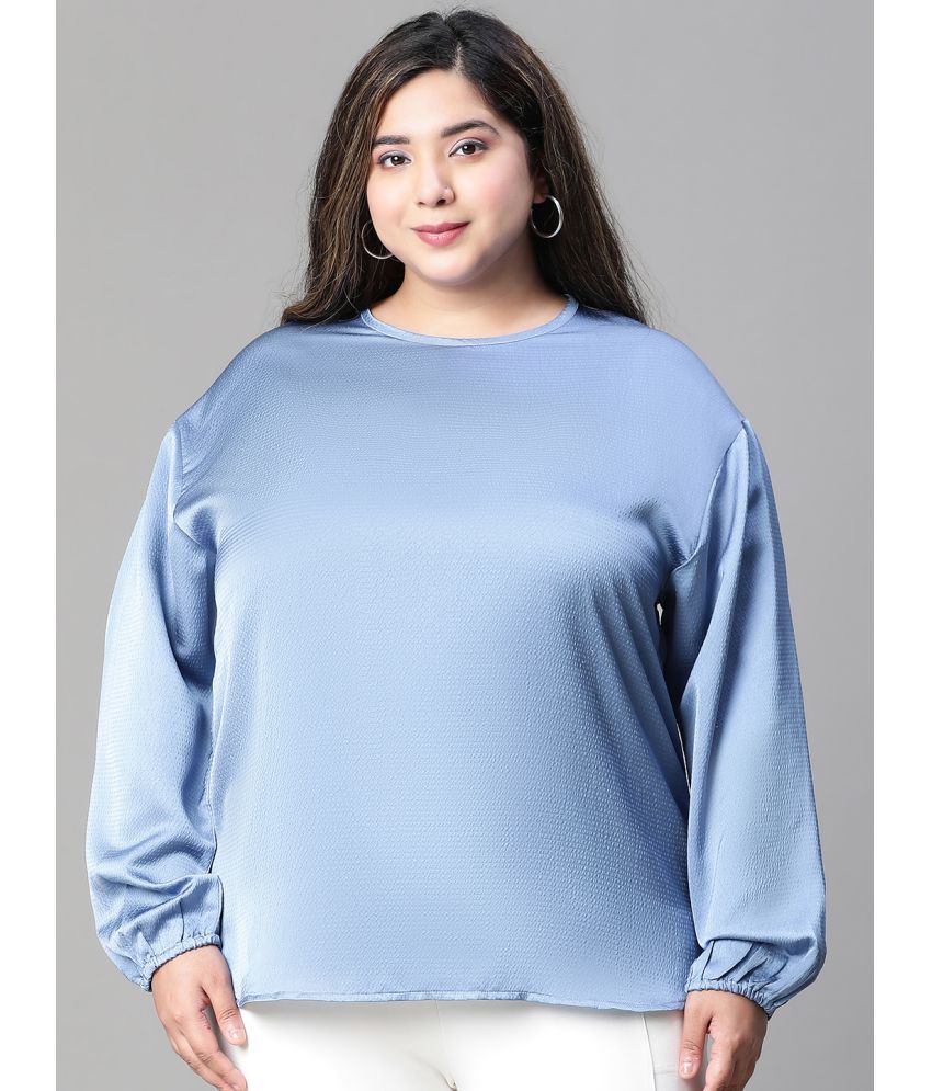     			Oxolloxo Blue Polyester Women's Regular Top ( Pack of 1 )