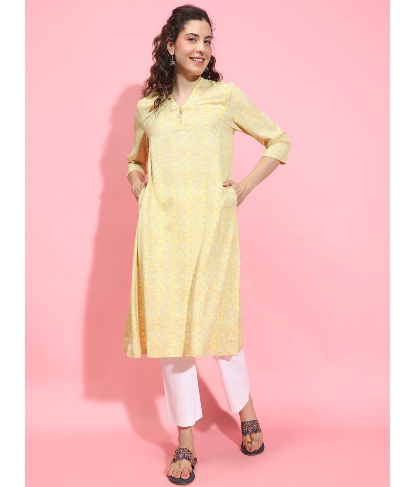     			Oxolloxo Yellow Polyester Women's Tunic ( Pack of 1 )