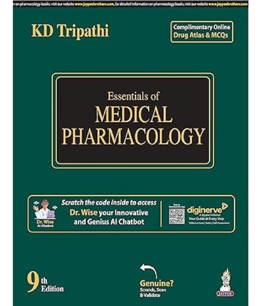     			Essentials of Medical Pharmacology by KD TRIPATHI 9th Edition