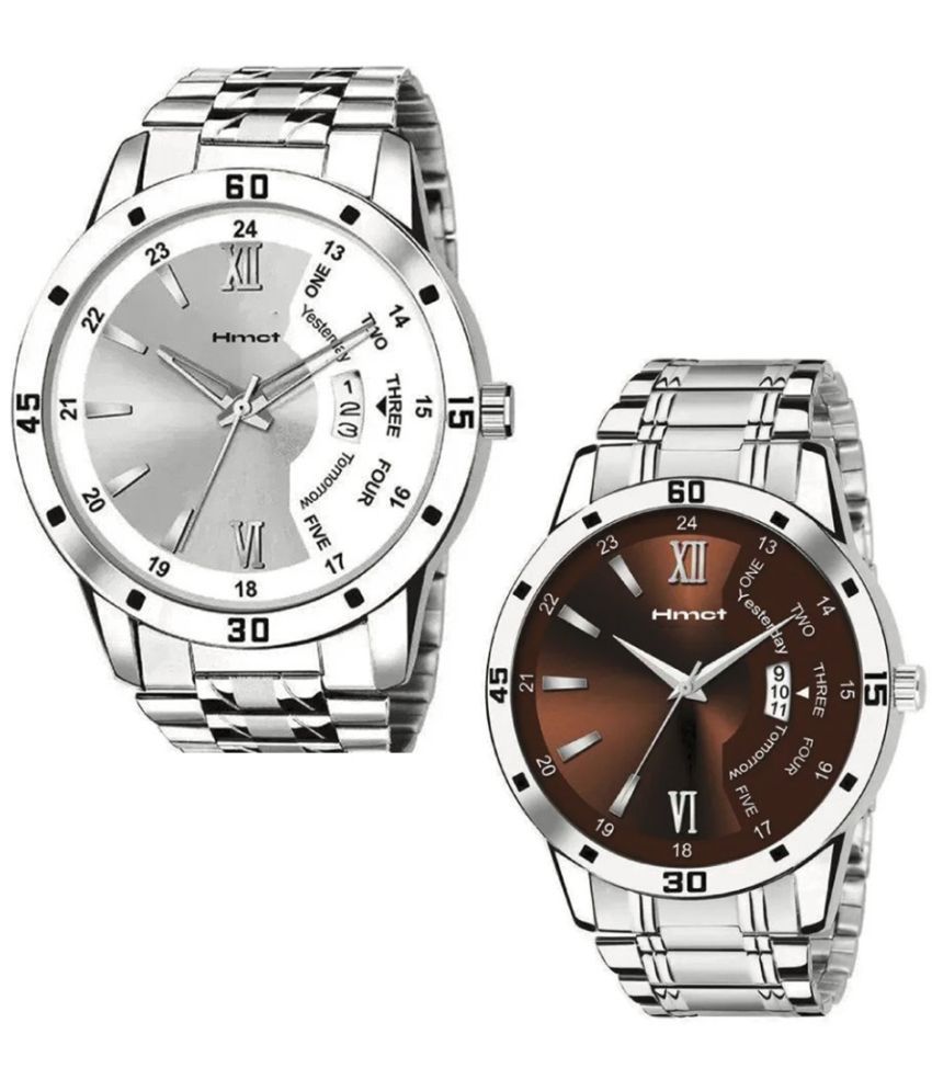     			HMCT Silver Metal Analog Men's Watch