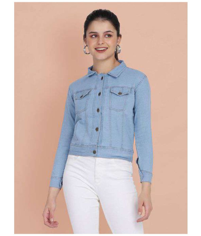     			NAV DURGA FASHION - Denim Blue Jackets Pack of 1