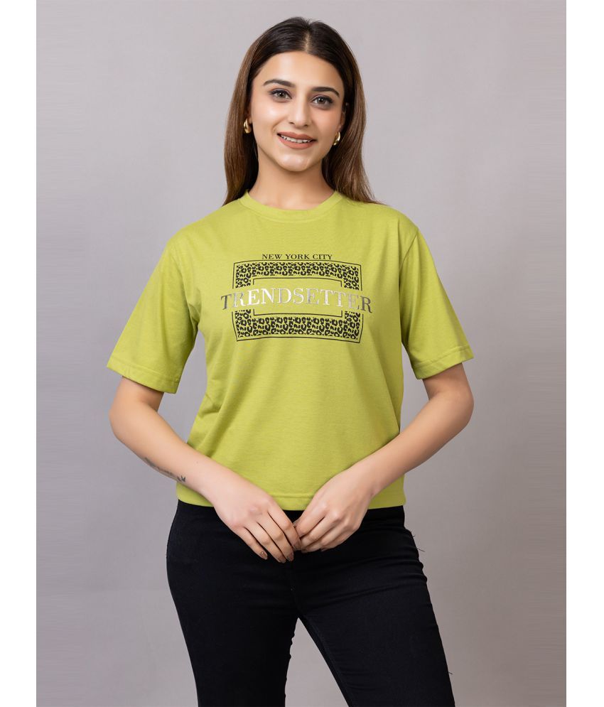     			PROBASIC Pack of 1 Cotton Blend Women's T-Shirt ( Olive )