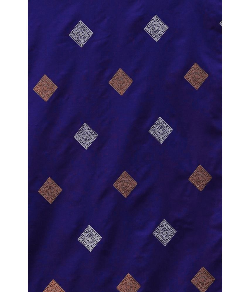     			SAREEKART FAB Pack of 1 Kanjivaram Silk Self Design Saree With Blouse Piece ( Multicolor1 )