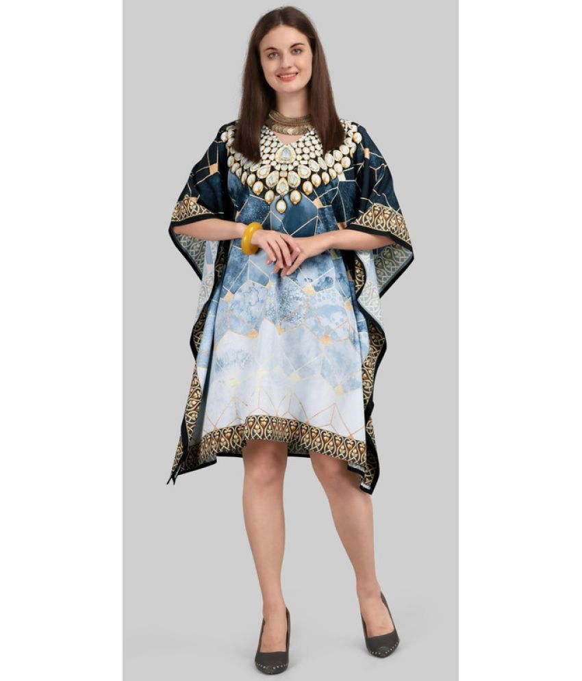     			SILK SUTRA Grey Satin Women's Kaftan ( Pack of 1 )