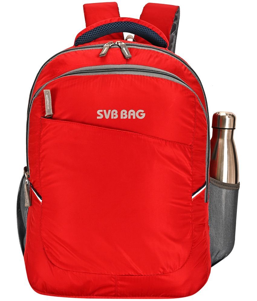     			SVB BAG 40 Ltrs Polyester Backpack *For Boys & Girls ( Red )