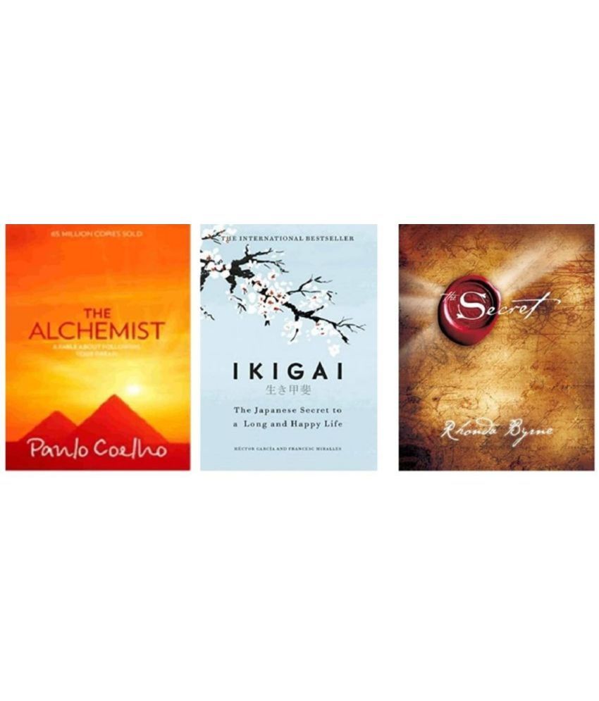     			The Alchemist & Ikigai The Japanese secret to a long and happy life & The Secret & Paperback