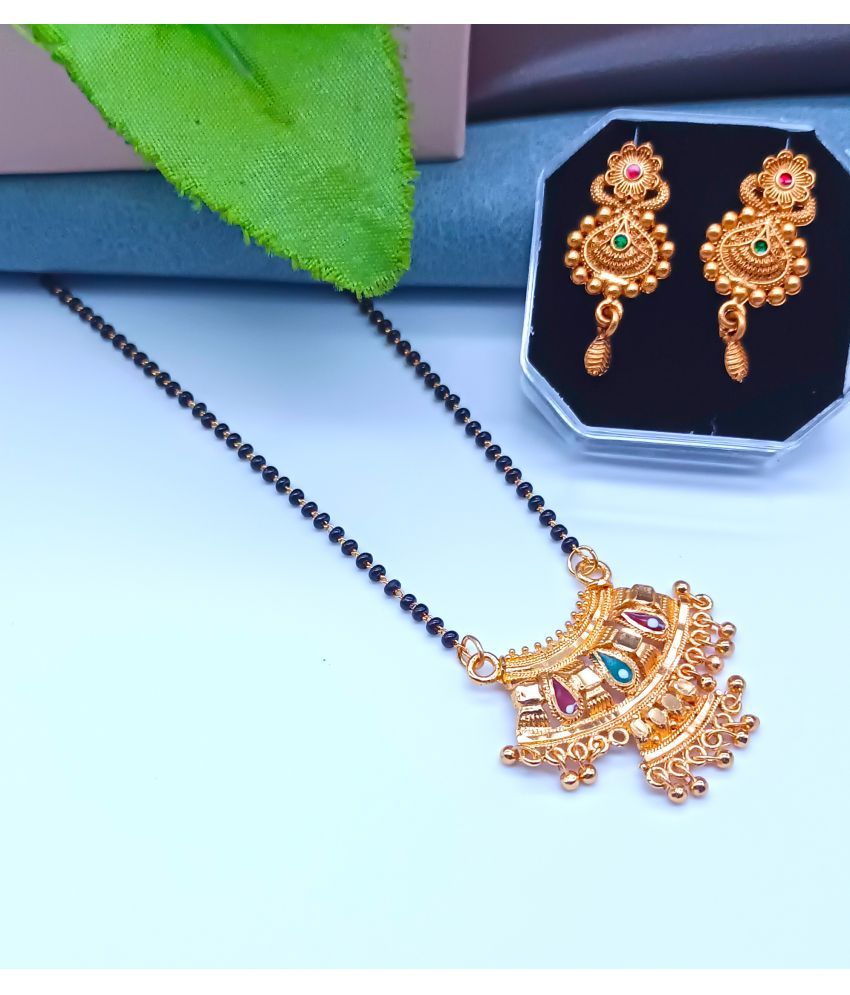     			shankhraj mall Golden Mangalsutra Set ( Pack of 1 )