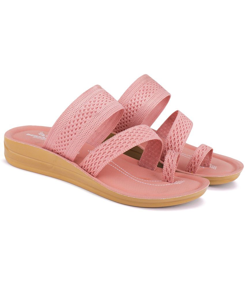     			Bersache Pink Floater Sandals