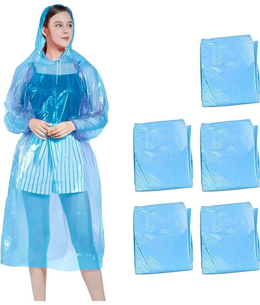     			MULTIWA PVC Long Raincoat - Blue