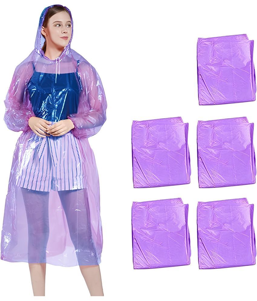     			MULTIWA PVC Long Raincoat - Purple