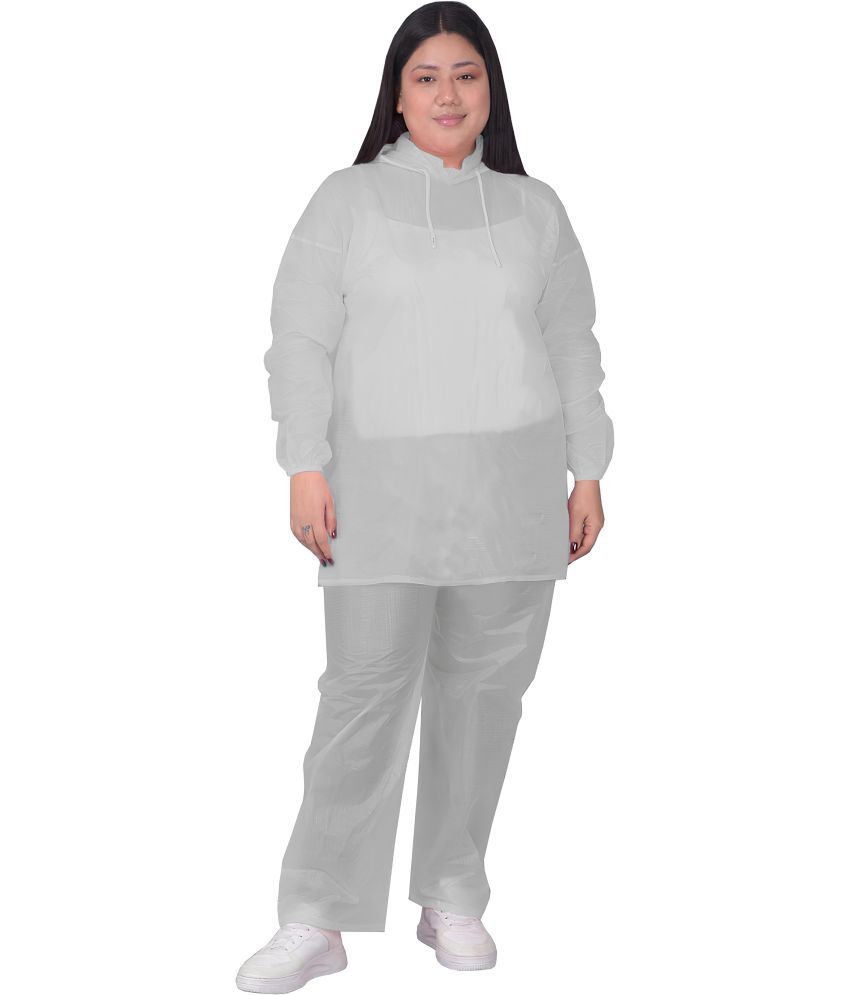     			MULTIWA PVC Raincoat Set - White