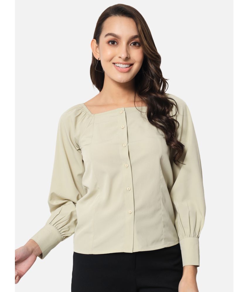     			OTIRA Green Poly Crepe Shirt - Pack of 1