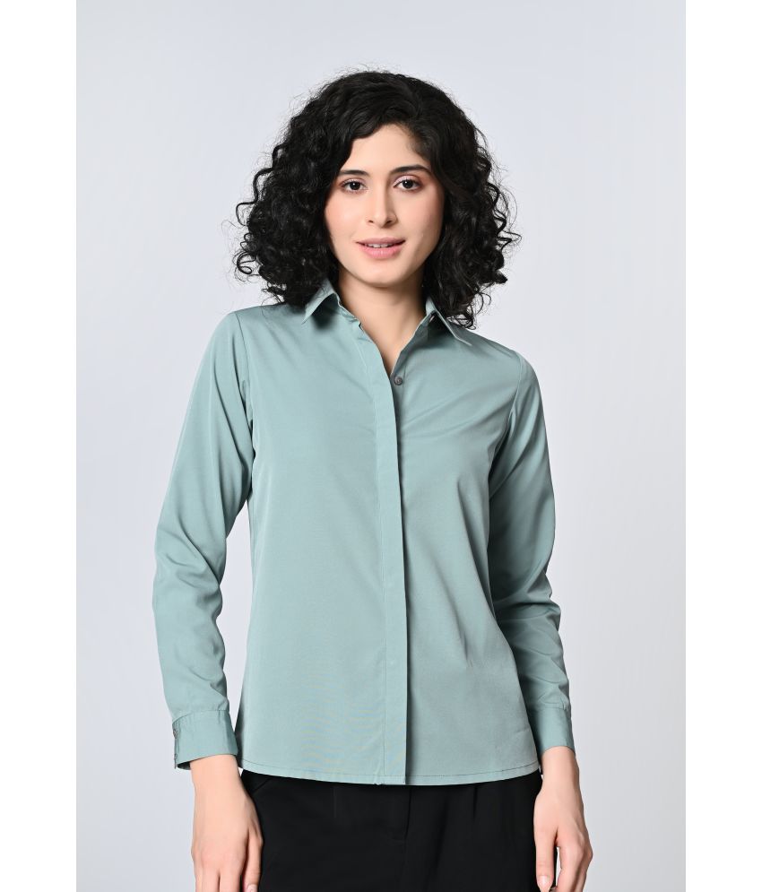     			OTIRA Green Poly Crepe Shirt - Pack of 1