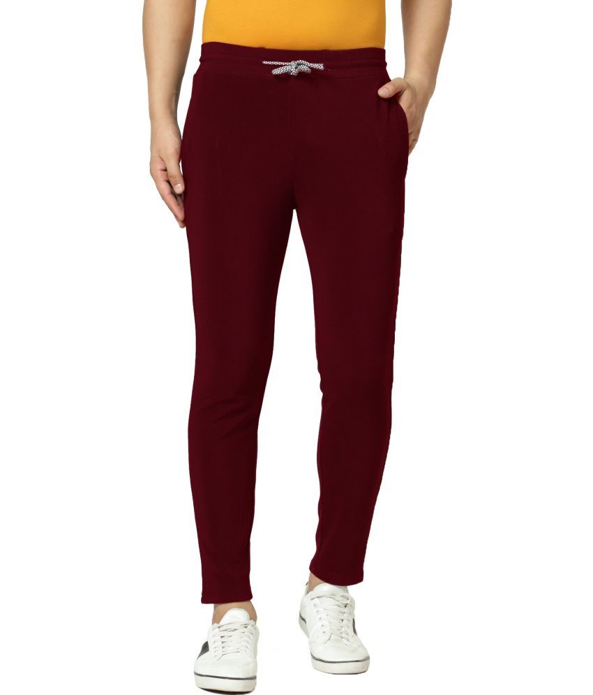     			TQH Maroon Polyester Men's Trackpants ( Pack of 1 )