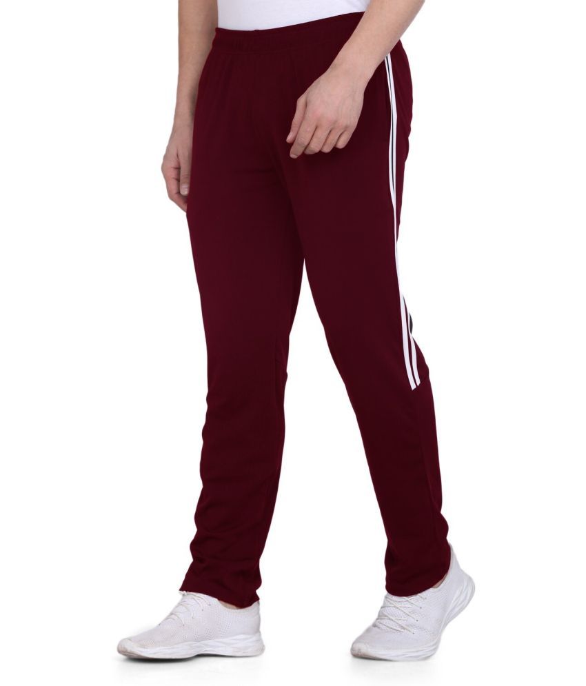     			TQH Maroon Polyester Men's Trackpants ( Pack of 1 )