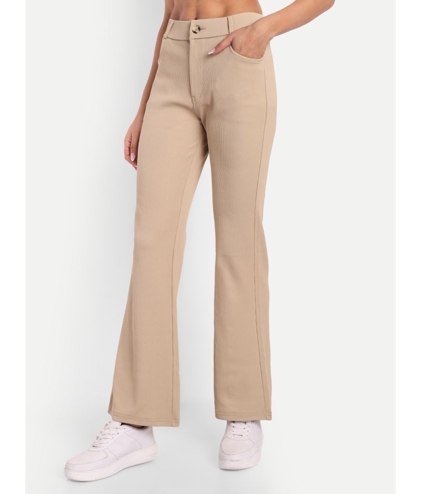     			Broadstar Pack of 1 Corduroy Bootcut Women's Bootcut Pants ( Beige )