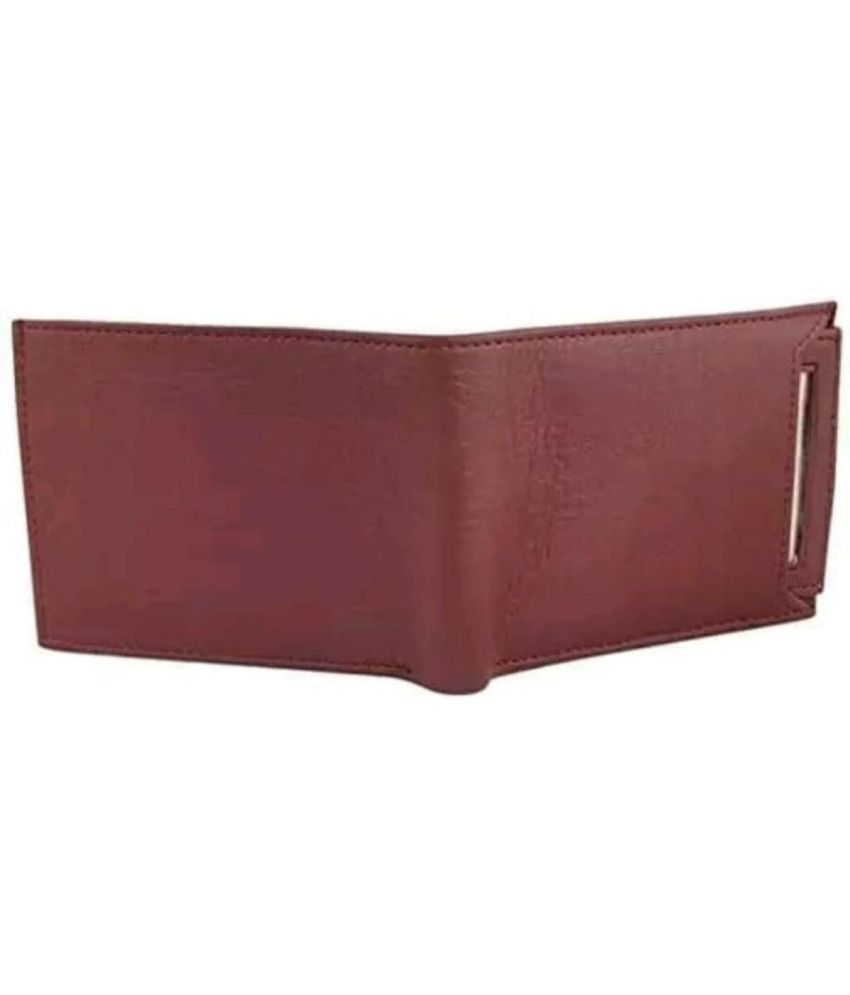     			Classic World PU Printed Men's RFID Wallet With 10 Slots For Card ( Brown , Pack of 1 )