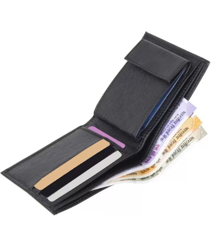     			Classic World PU Self Design Men's RFID Wallet With 7 Slots For Card ( Black , Pack of 1 )