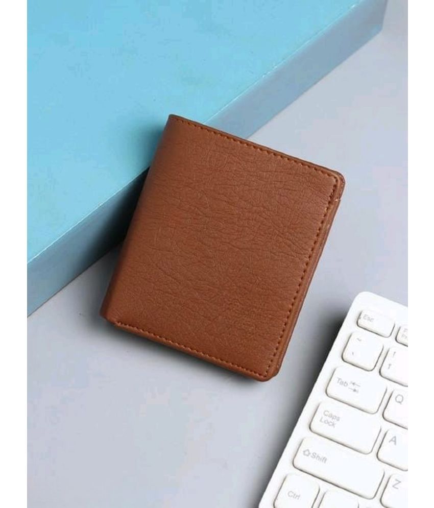     			Classic World PU Self Design Men's RFID Wallet With 8 Slots For Card ( Tan , Pack of 1 )