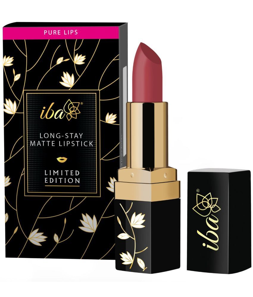     			Iba Long Stay Matte Lipstick Limited Edition L03 Pink Pout, 4g , Highly Pigmented & Long Lasting, (Pack of 1)