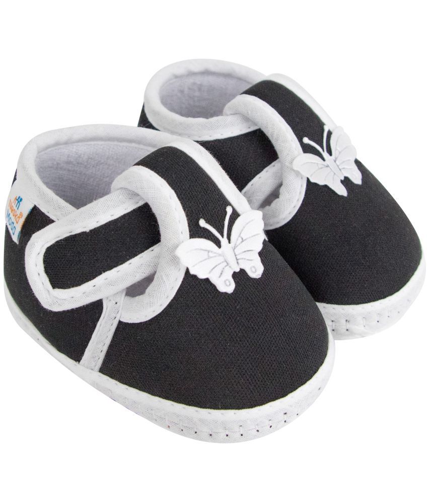     			Neska Moda - Black Booties For Baby Boy & Baby Girl 12-18 Months ( Pack of 1 )