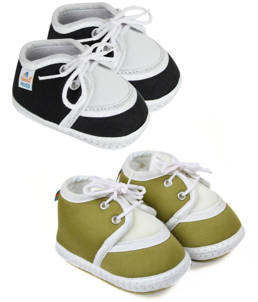     			Neska Moda - MultiColor  Booties For Baby Boy & Baby Girl 6-12 Months ( Pack of 2 )