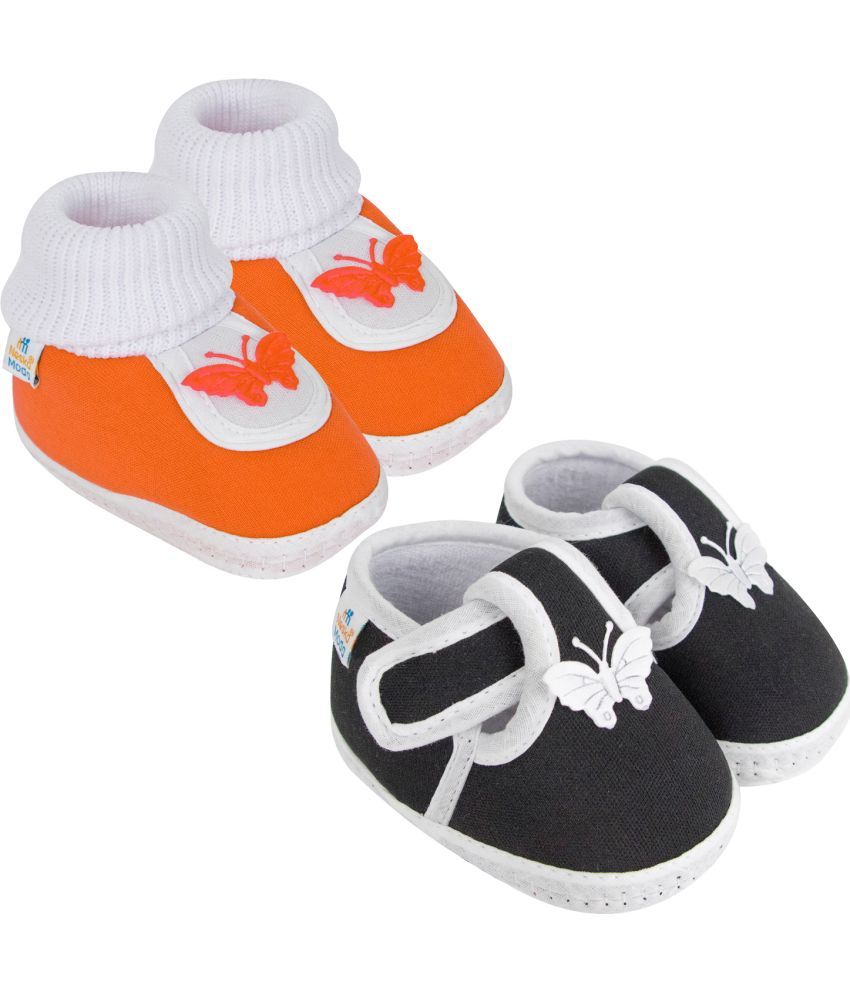     			Neska Moda - MultiColor  Booties For Baby Boy & Baby Girl 0-6 Months ( Pack of 2 )