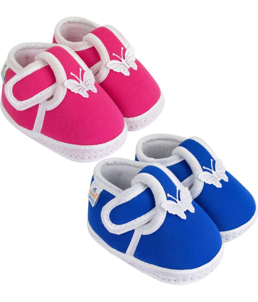     			Neska Moda - MultiColor  Booties For Baby Boy & Baby Girl 6-12 Months ( Pack of 2 )