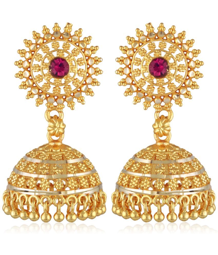     			Vighnaharta Gold Jhumki Earrings ( Pack of 1 )