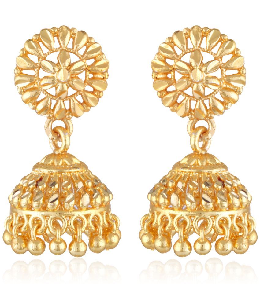     			Vighnaharta Gold Jhumki Earrings ( Pack of 1 )