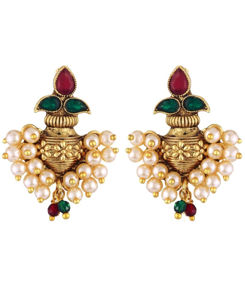     			Vighnaharta Multicolor Stud Earrings ( Pack of 1 )