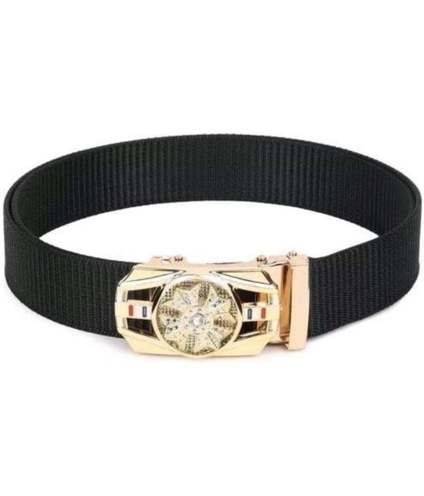     			Classic World - Black Synthetic Men's Casual Belt ( Pack of 1 )