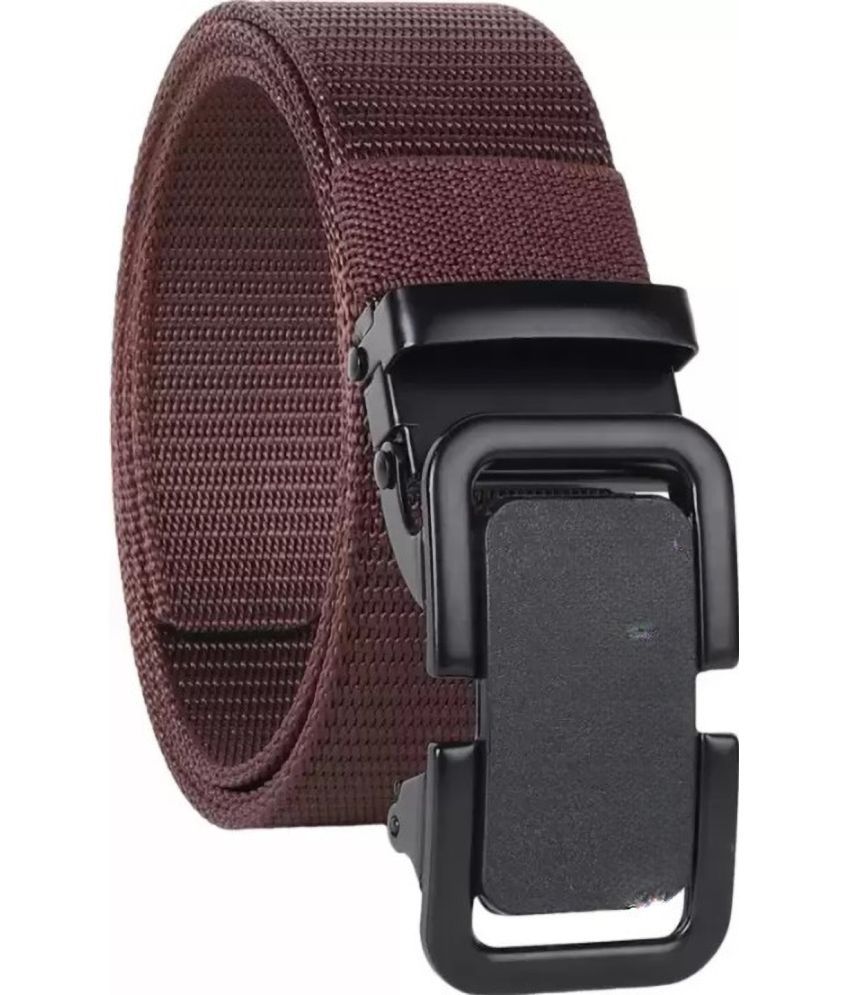     			Classic World - Brown Nylon Men's Casual Belt ( Pack of 1 )