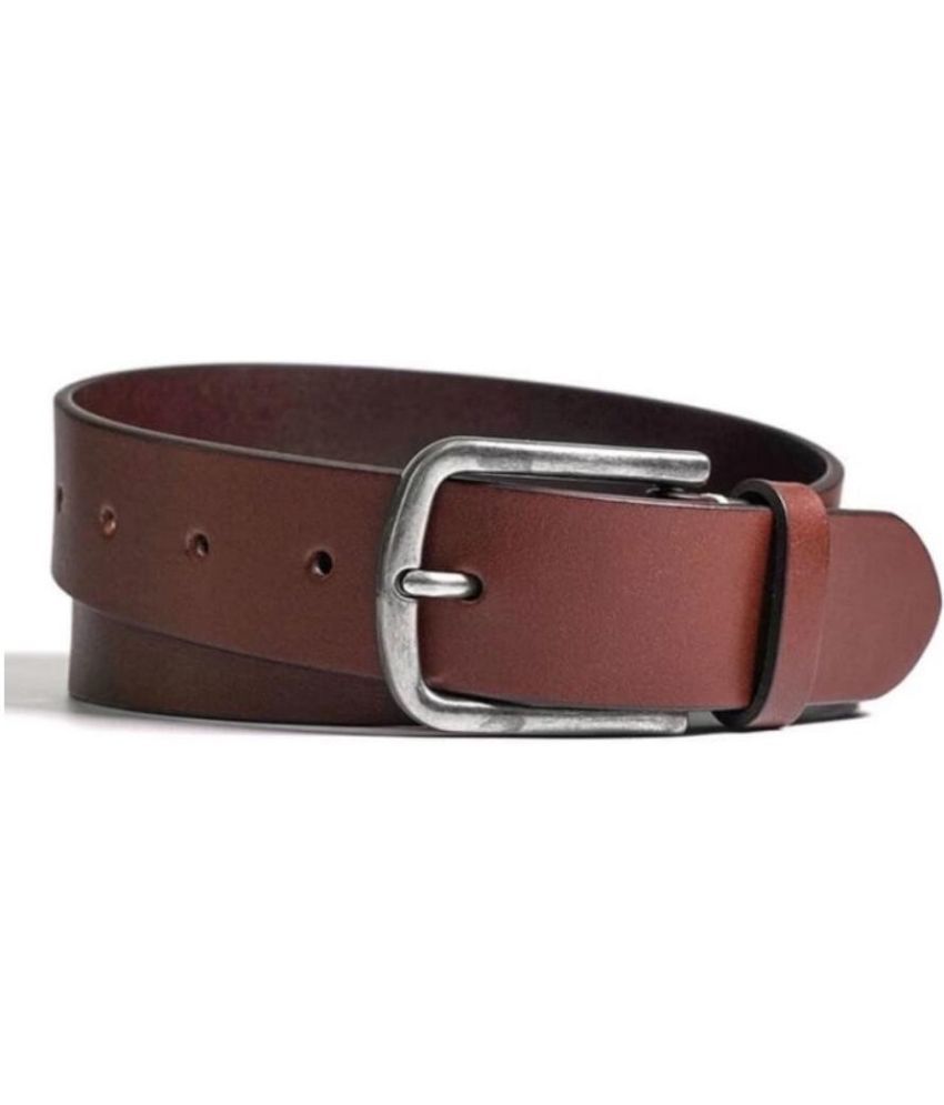     			Classic World - Brown PU Men's Casual Belt ( Pack of 1 )