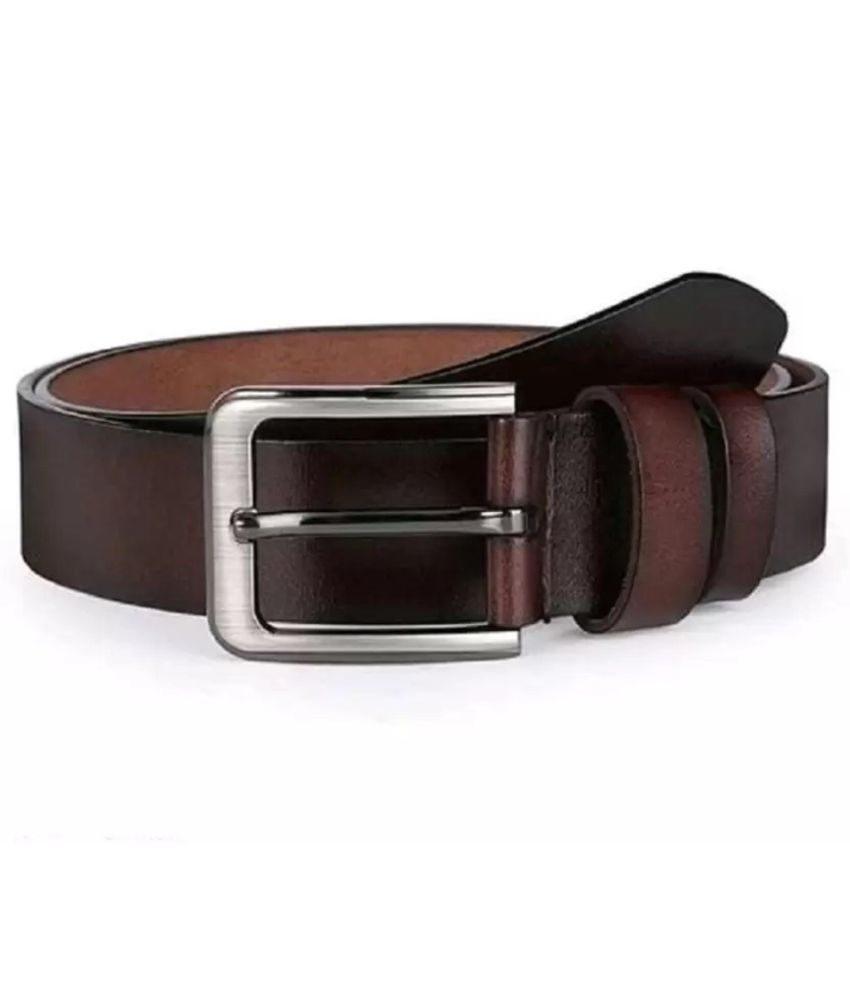     			Classic World - Brown PU Men's Formal Belt ( Pack of 1 )