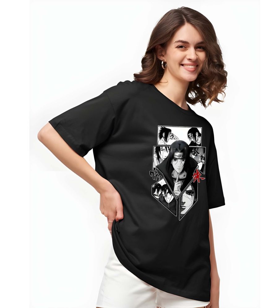     			Kaido Pack of 1 Cotton Women's T-Shirt ( Black )