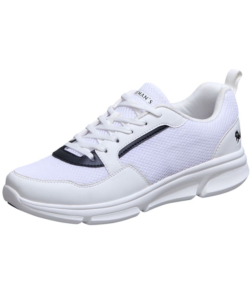     			Neeman's White Men's Sneakers