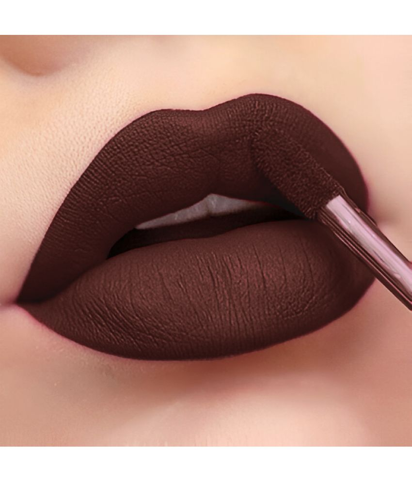     			BELLABLOOM Coffee Brown Matte Lipstick 5