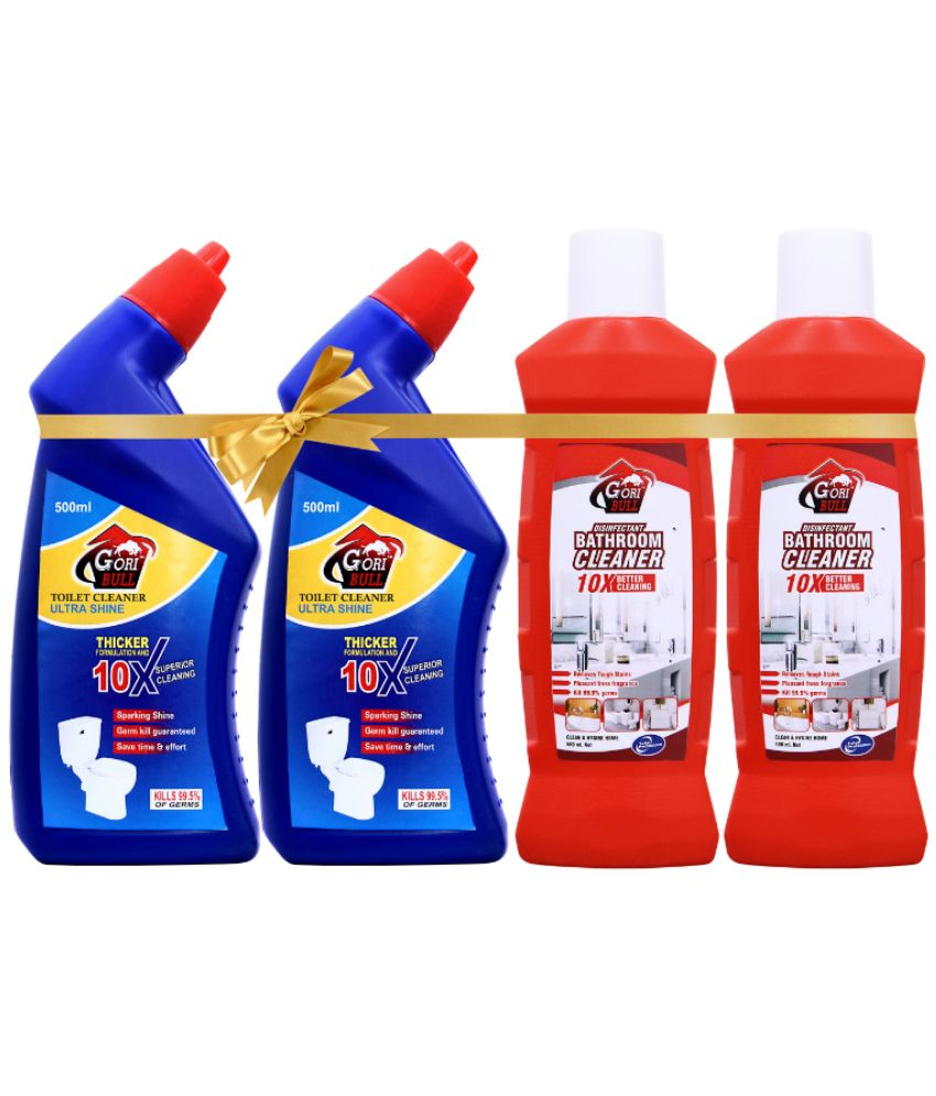     			GORIBULL Bathroom Cleaner Ready to Use Liquid REGULAR 500 Pack of 4