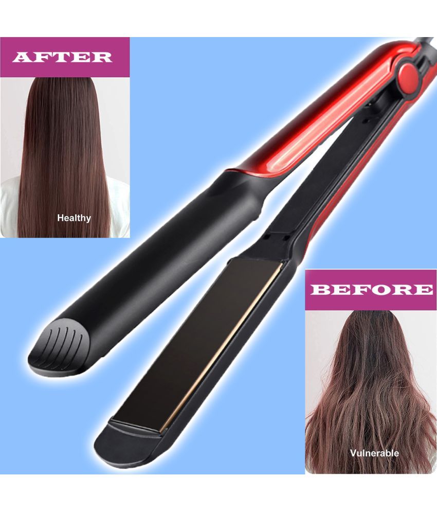     			JMALL Temperature Control Red Hair Straightener