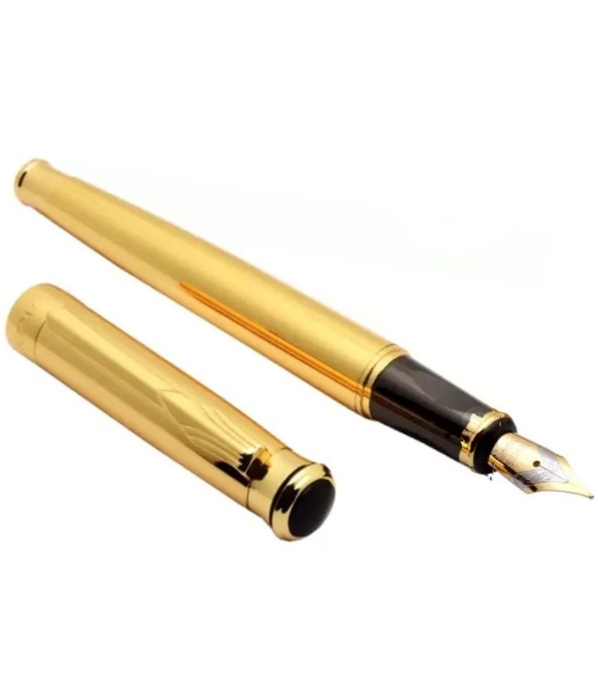     			Krink Gold Fine Line Fountain Pen ( Pack of 1 )