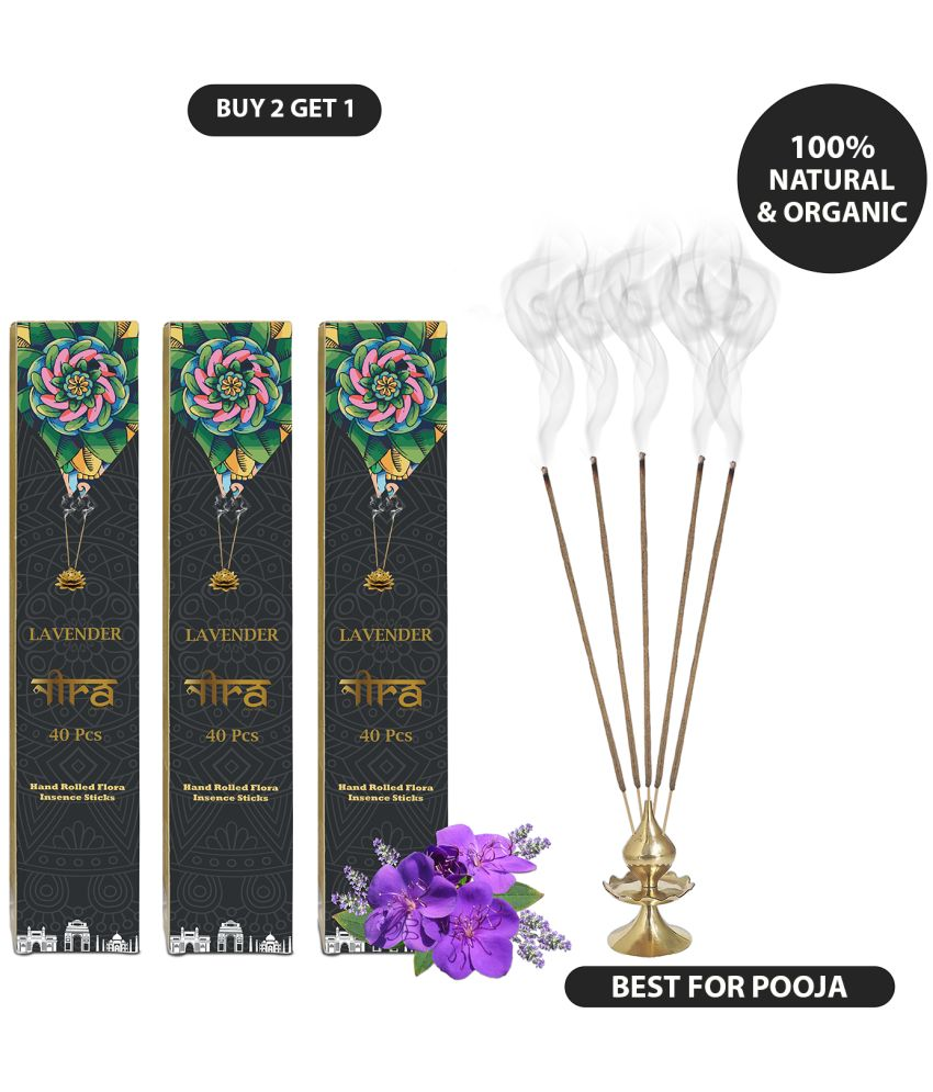     			Nira Fragrances Incense Stick Lavender 250 gm ( Pack of 3 )