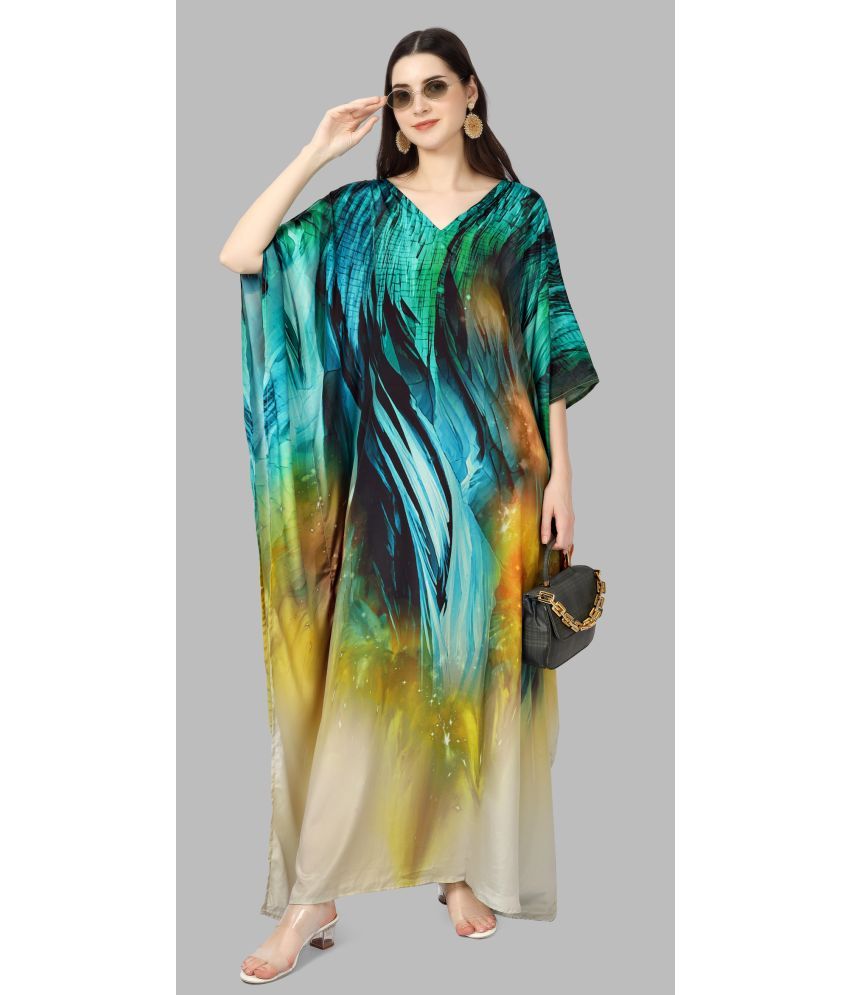     			SILK SUTRA Multicolor Rayon Women's Kaftan ( Pack of 1 )