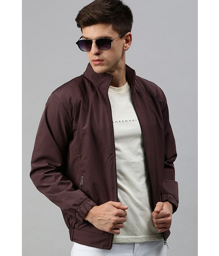     			VOXATI Polyester Men's Windcheater Jacket - Brown ( Pack of 1 )